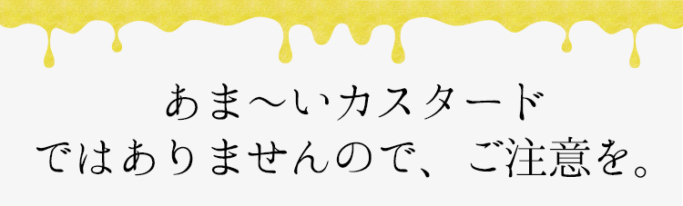 甘いカスタードではありませんのでご注意を。