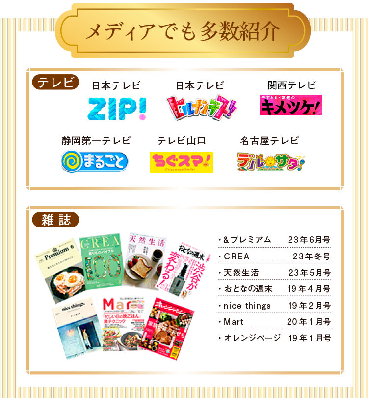 メディアでも多数紹介