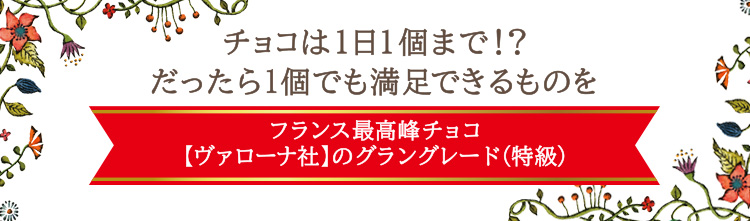 「チョコは1日1個まで！？だったら1個でも満足できるものを」