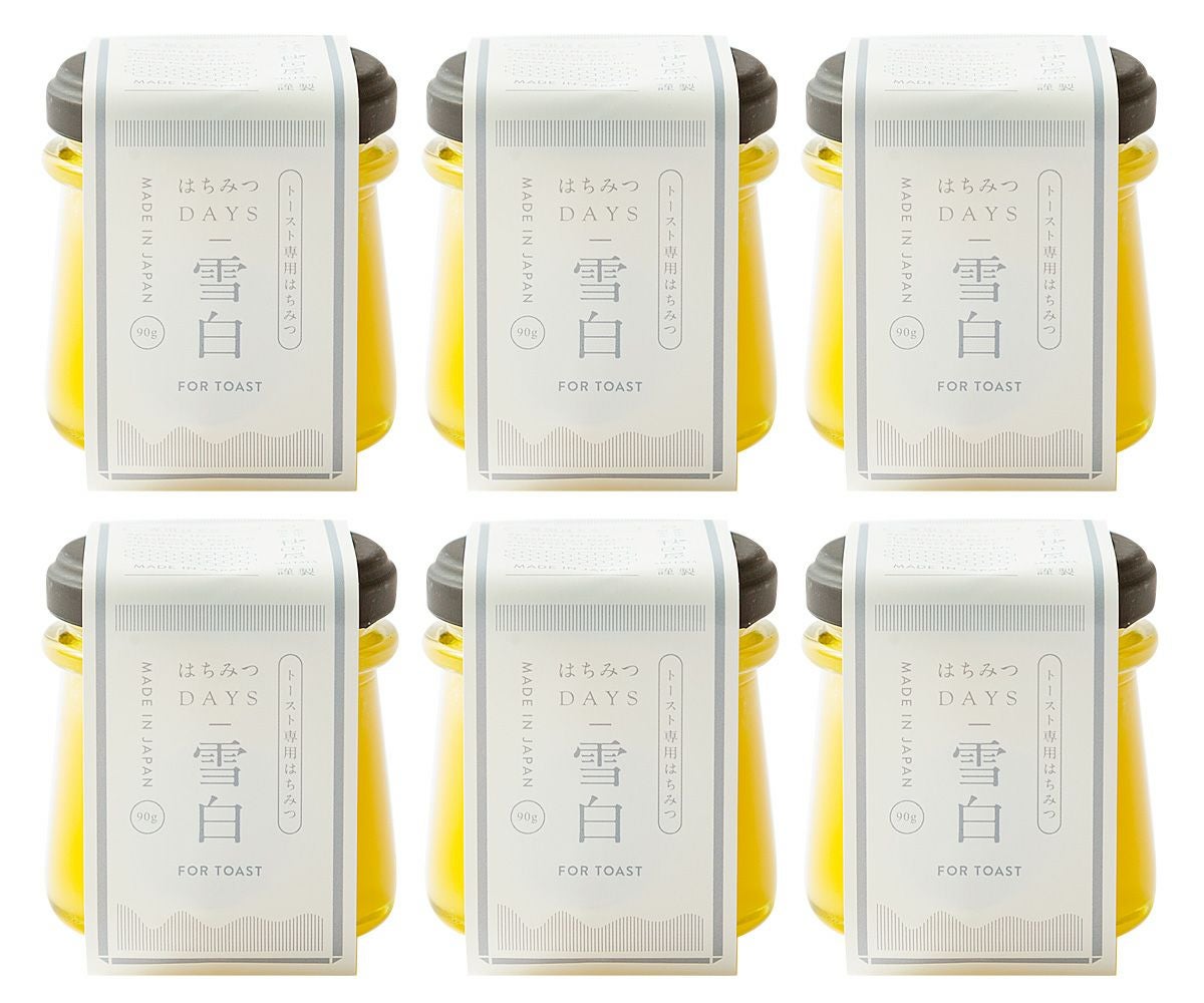 はちみつDAYS雪白6本セットの通販 | はちみつ専門店 秋田屋