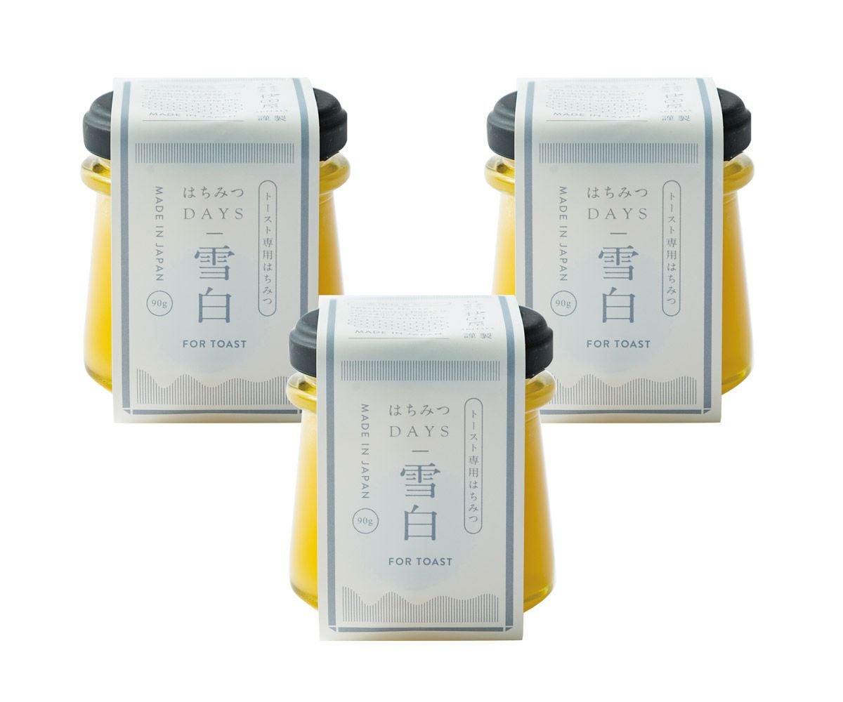 送料込】雪白3本セット定期便 の通販| はちみつ専門店 秋田屋