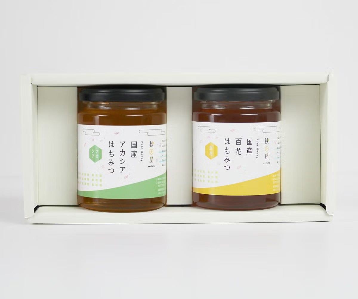 国産はちみつ ギフトセット（300g アカシア,百花）の通販 | はちみつ